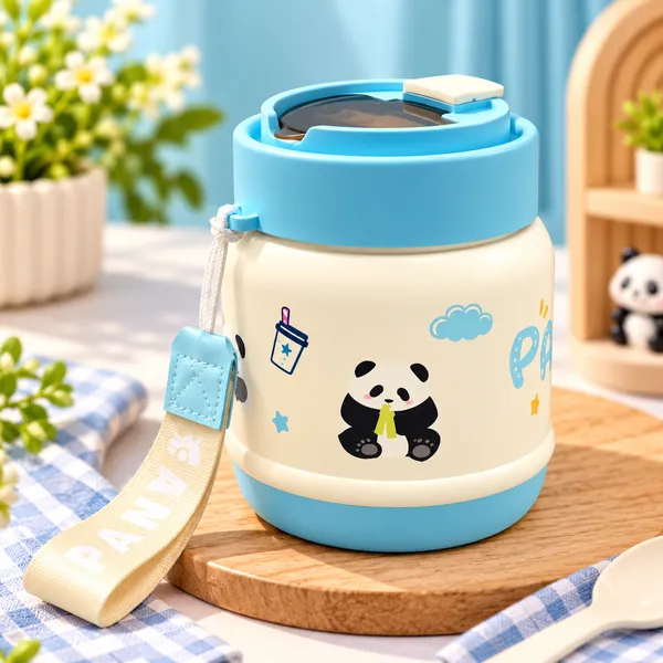 Premium_Panda_Kids_Insulated_Lunch_Box_–_Leak-Proof_Food_Container_with_Handle_(Blue)