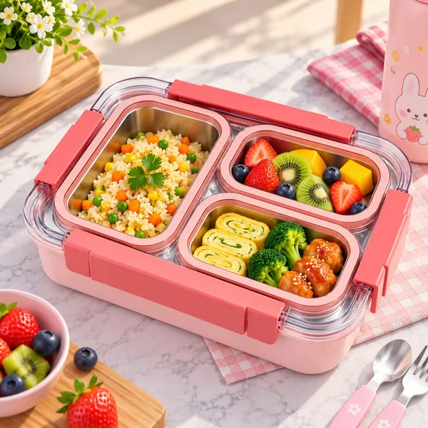 Stainless_Steel_Rose_Gold_3_Compartment_Lunch_Box