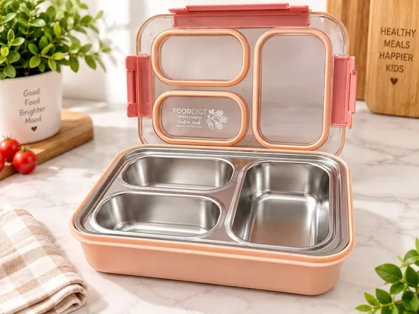 Stainless_Steel_Rose_Gold_3_Compartment_Lunch_Box
