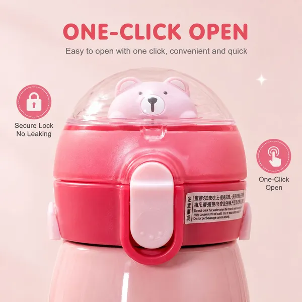 Pink_Bear_Print_Kids_Water_Bottle