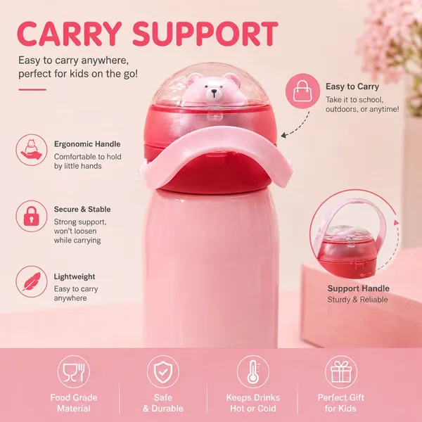 Pink_Bear_Print_Kids_Water_Bottle