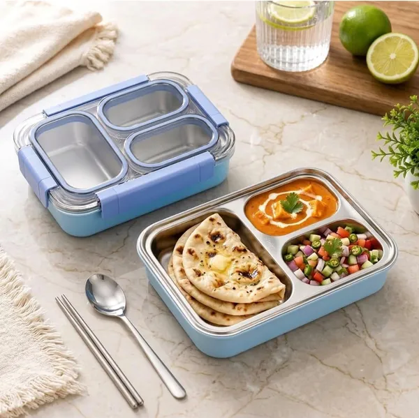 Sky_Blue_Stainless_Steel_Compartment_Lunch_Box
