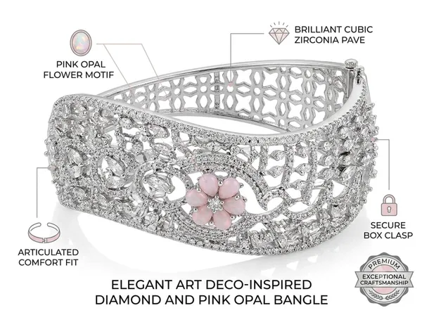 Silver_Pink_Alloy_Floral_Openwork_Crystal_Cuff_Bracelet_For_Women