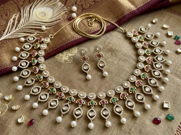 Golden_Multicolour_Alloy_Kundan_Stone_Necklace_Earrings_Set_For_Women
