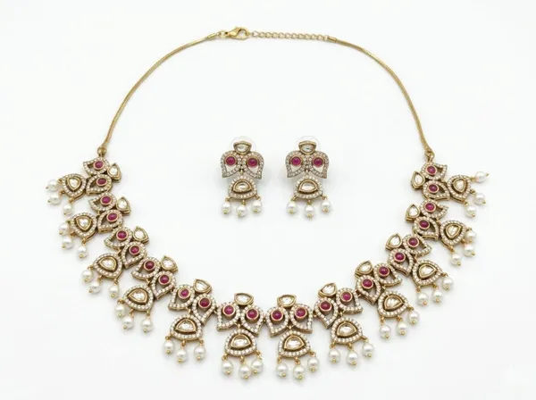 Handmade_premium_quality_Antique_Silver-Plated_Kundan_Necklace_Set_For_Women