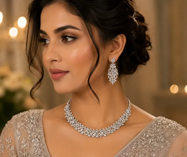 Silver_Alloy_Crystal_Floral_Necklace_Earrings_Maang_Tikka_Set_For_Women