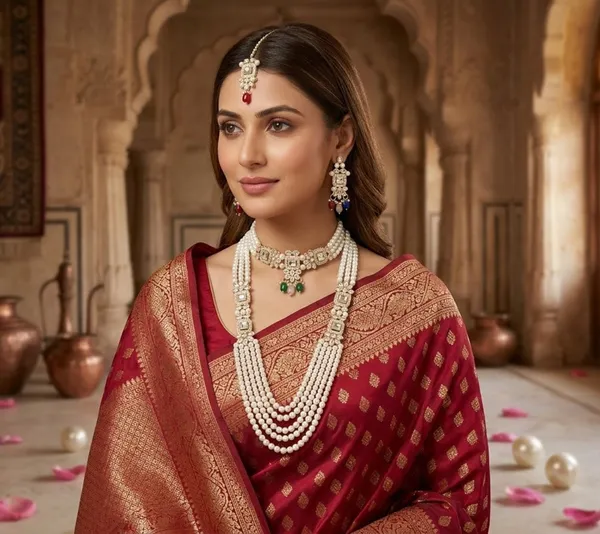 Pearl_Multicolour_Alloy_Layered_Necklace_Earrings_Maang_Tikka_Set_For_Women