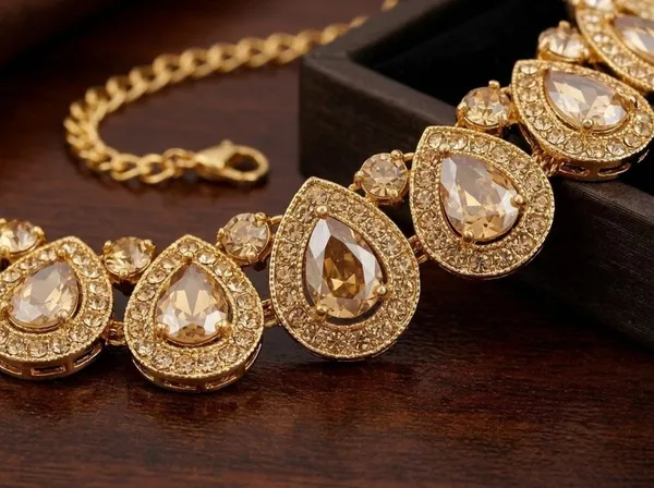 Copper_Golden_Alloy_Bridal_Necklace_Earrings_Maang_Tikka_Set_For_Women