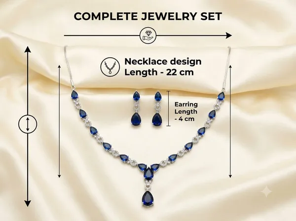 Silver_Blue_Alloy_Blue_Teardrop_Stone_Necklace_And_Earrings_Set_For_Women