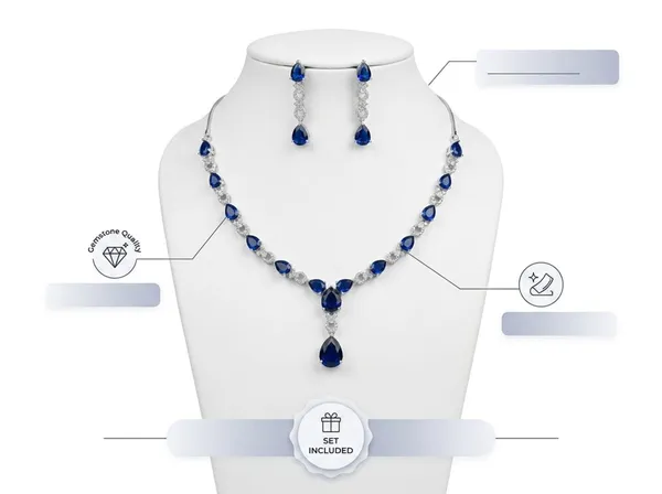 Silver_Blue_Alloy_Blue_Teardrop_Stone_Necklace_And_Earrings_Set_For_Women