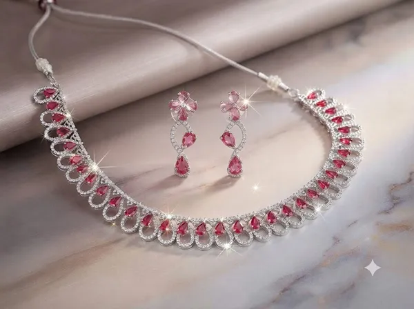 Elegant_Dazzling_Handmade_Anti_Tarnish_light_weight_Ruby_cubic_Zirconia_AD_Necklace_Set_