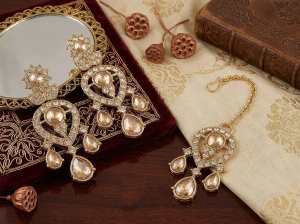 Copper_Gold_Alloy_Stone_Studded_Necklace_Earrings_Maang_Tikka_Set_For_Women
