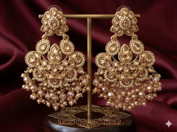 Gold_Alloy_Pearl_Filigree_Chandelier_Drop_Earrings_For_Women