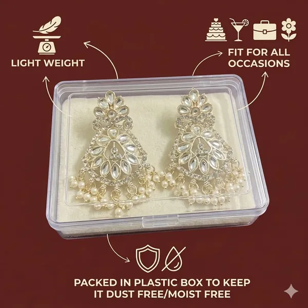 Gold_Alloy_Floral_Pearl_Drop_Chandelier_Earrings_For_Women