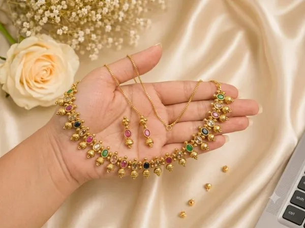 Golden_Multicolour_Alloy_Floral_Stone_Necklace_Earrings_Set_For_Women