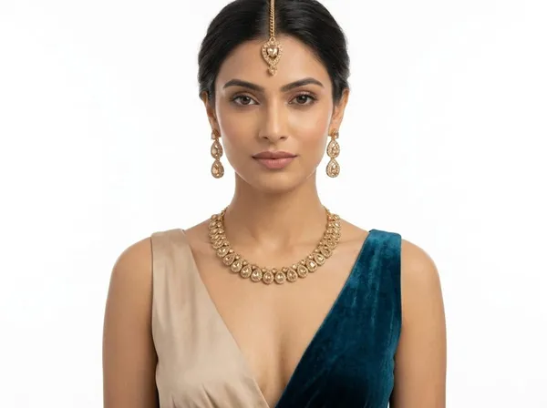 Copper_Golden_Alloy_Bridal_Necklace_Earrings_Maang_Tikka_Set_For_Women