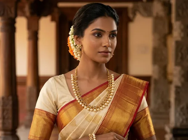 Golden_Alloy_Temple_Floral_Necklace_And_Jhumka_Earrings_Set_For_Women