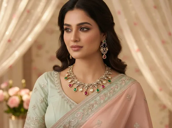 Gold_Multicolor_Alloy_Kundan_Necklace_And_Earrings_Set_For_Women