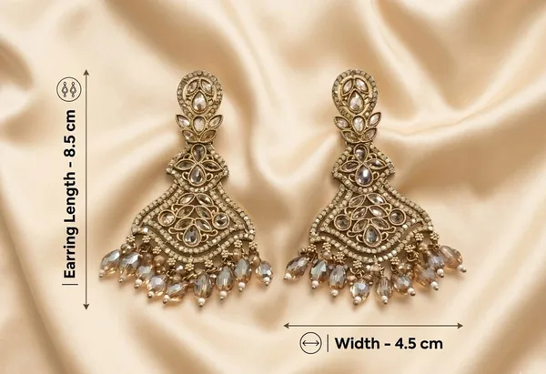 Gold_Alloy_Chandelier_Teardrop_Drop_Earrings_For_Women