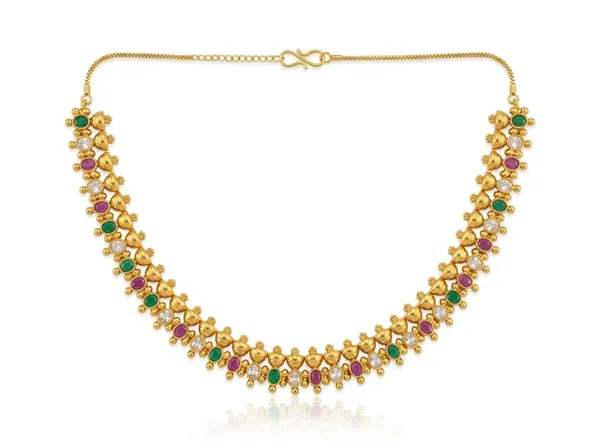Golden_Multicolour_Alloy_Floral_Stone_Necklace_Earrings_Set_For_Women