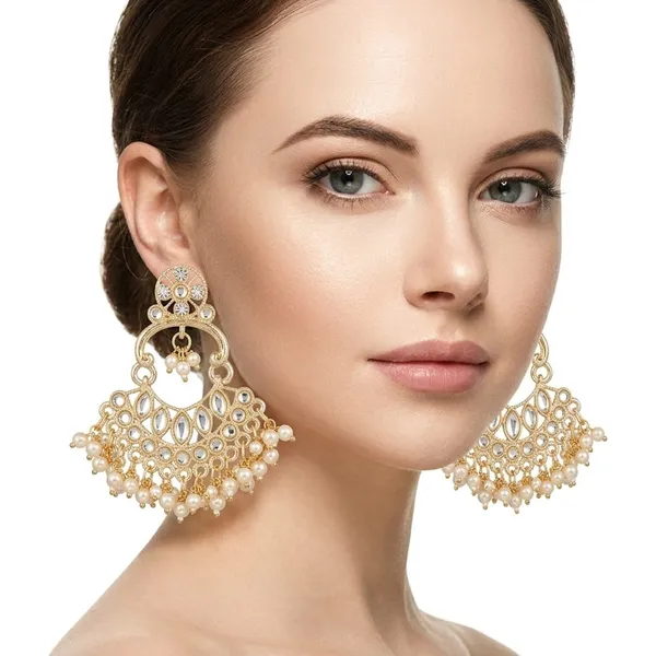 Gold_Alloy_Pearl_Embellished_Fan_Chandelier_Earrings_For_Women