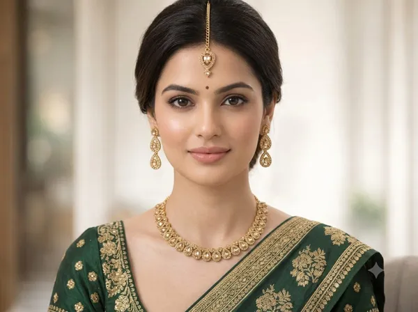 Copper_Golden_Alloy_Bridal_Necklace_Earrings_Maang_Tikka_Set_For_Women