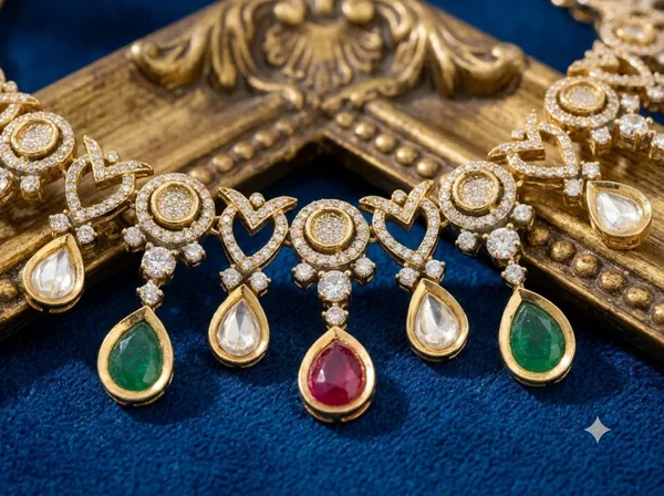 Gold_Multicolor_Alloy_Kundan_Necklace_And_Earrings_Set_For_Women