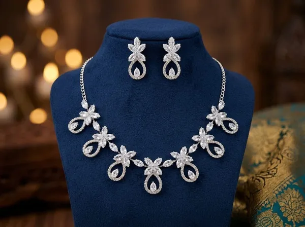 Silver_Alloy_Floral_Butterfly_Drop_Earrings_For_Women