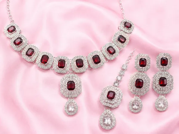 Silver_Red_Alloy_Red_Stone_Necklace_Earrings_Maang_Tikka_Set_For_Women