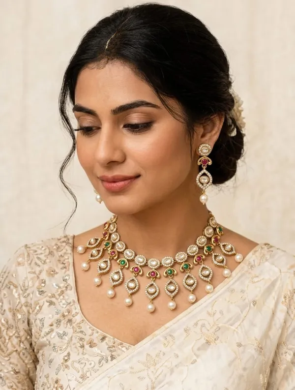 Golden_Multicolour_Alloy_Kundan_Stone_Necklace_Earrings_Set_For_Women