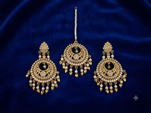 Golden_Alloy_Bridal_Necklace_Earrings_Maang_Tikka_Set_For_Women