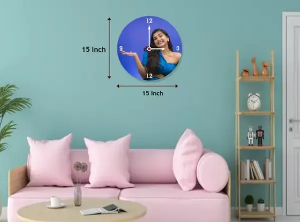 Round_Blue_Photo_Prt_Analog_Wall_Clock
