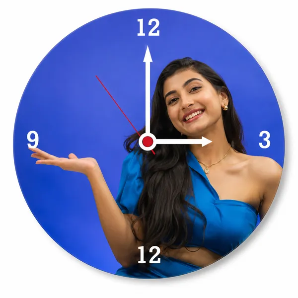 Round_Blue_Photo_Prt_Analog_Wall_Clock