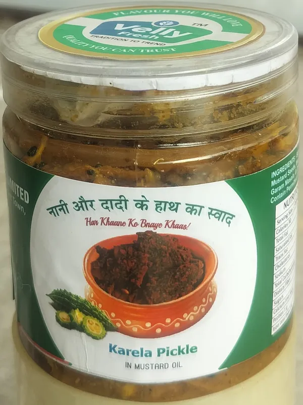 Velly_Fresh_Karela_Pickle_In_Mustard_Oil