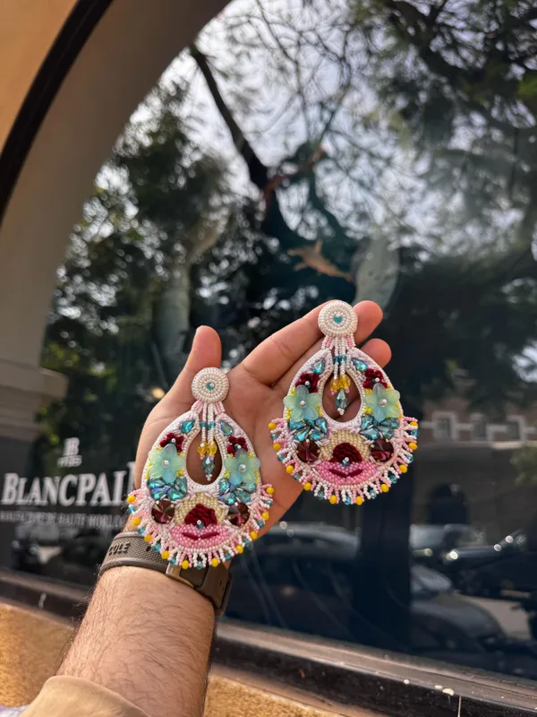 Multicolor_Beaded_Chandelier__Earrings_for_Women