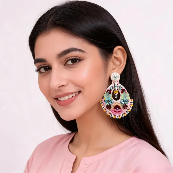 Multicolor_Beaded_Chandelier__Earrings_for_Women