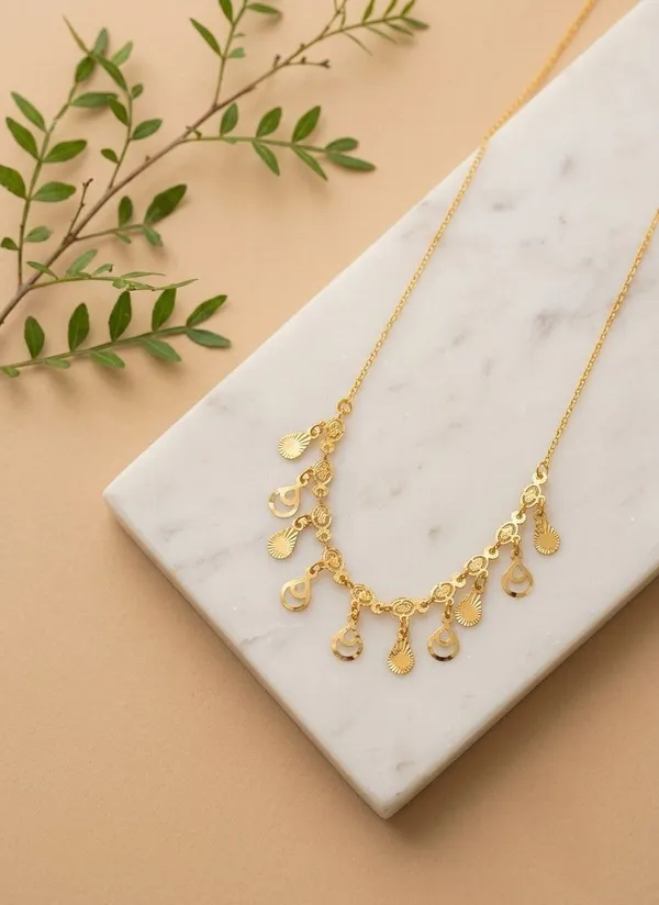 Gold-Tone_Charm_Necklace_for_Women