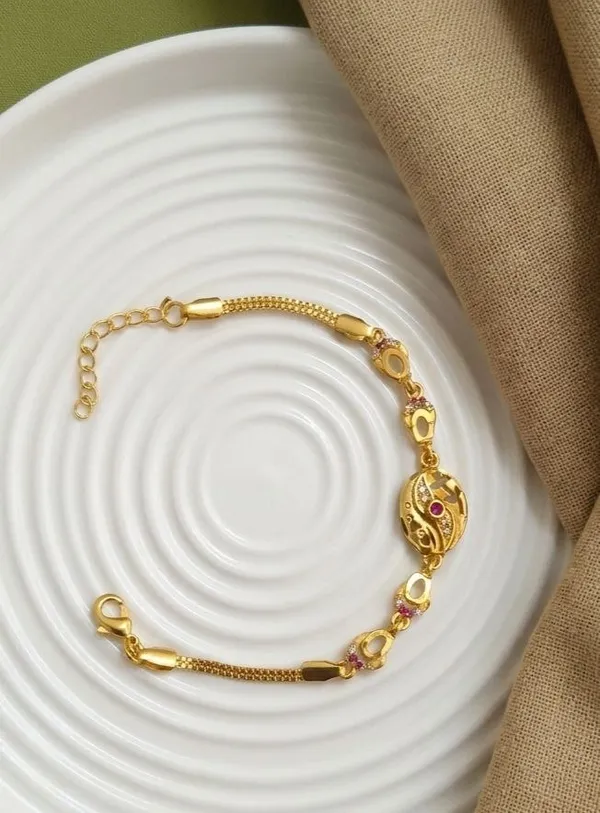 Gold_Tone_Decorative_Adjustable_Bracelet_for_Women