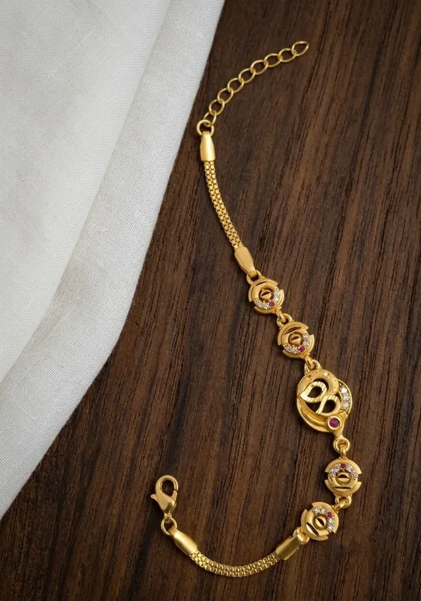 Gold_Tone_Stone_Link_Bracelet_for_Women