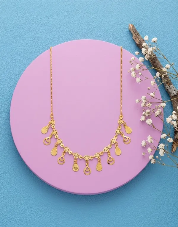 Gold-Tone_Charm_Necklace_for_Women