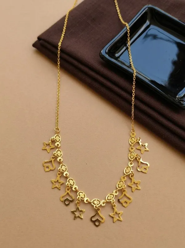 Gold_Tone_Charm_Necklace_for_Women