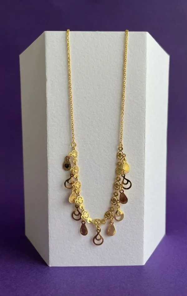 Gold-Tone_Charm_Necklace_for_Women