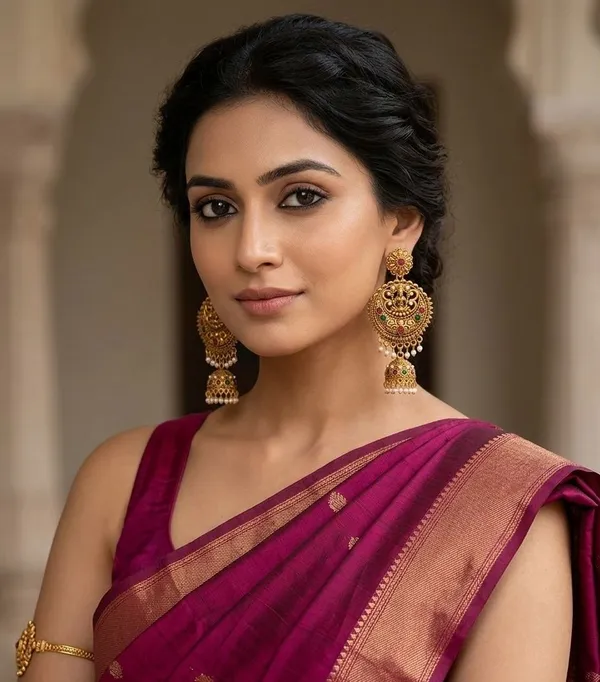 Gold_Brass_Temple_Stone-Studded_Jhumka_Earrings_For_Women
