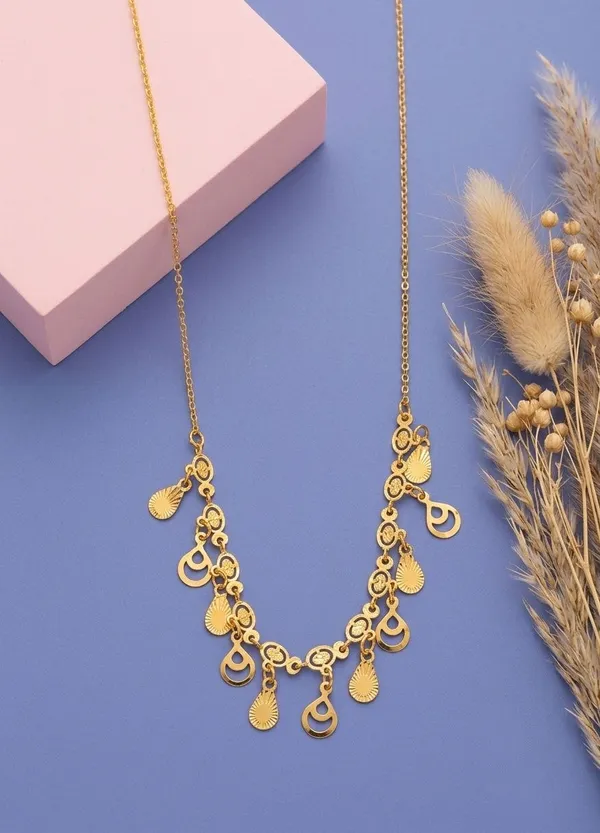 Gold-Tone_Charm_Necklace_for_Women