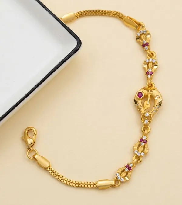 Gold_Tone_Ornate_Charm_Bracelet_for_Women