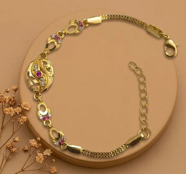 Gold_Tone_Decorative_Adjustable_Bracelet_for_Women