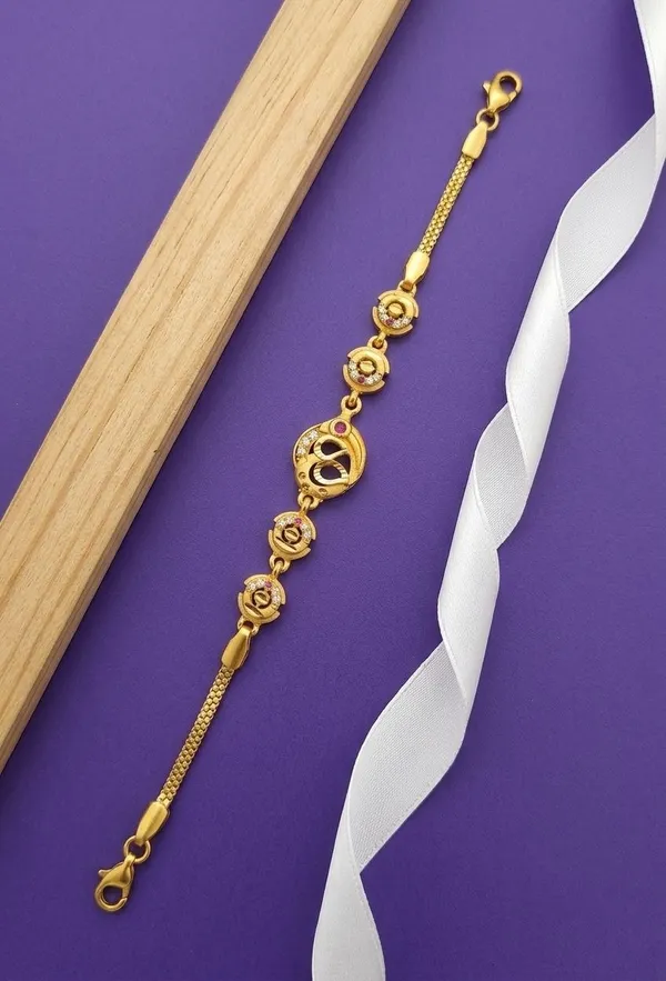 Gold_Tone_Stone_Link_Bracelet_for_Women