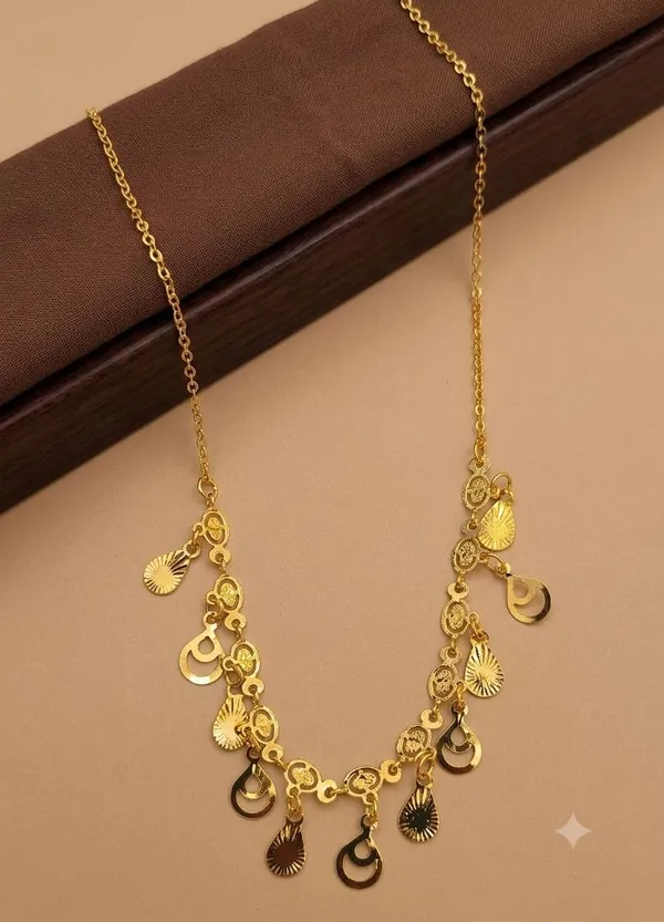 Gold-Tone_Charm_Necklace_for_Women