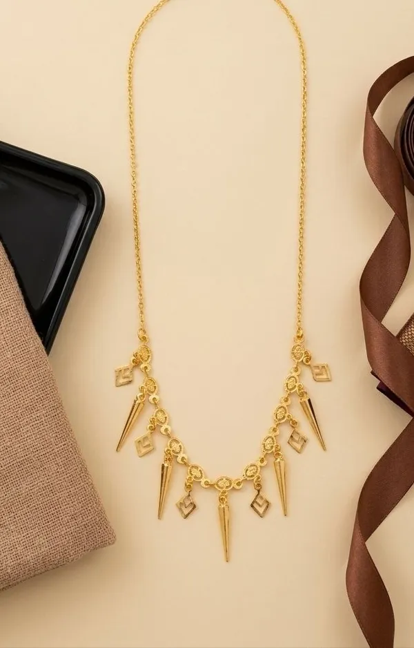 Gold_Brass_Geometric_Charm_Statement_Chain_Necklace_For_Women_-_Pack_of_2