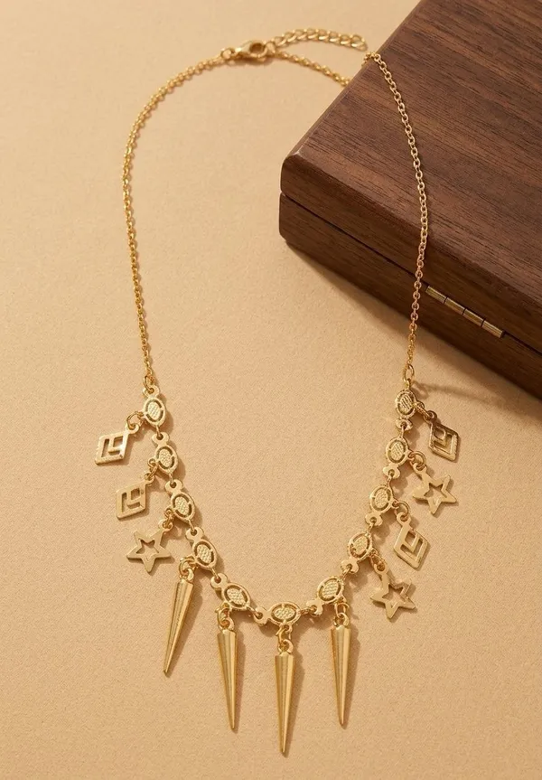 Gold_Brass_Layered_Star_Geometric_Charm_Pendant_Necklace_For_Women_-_Pack_of_2